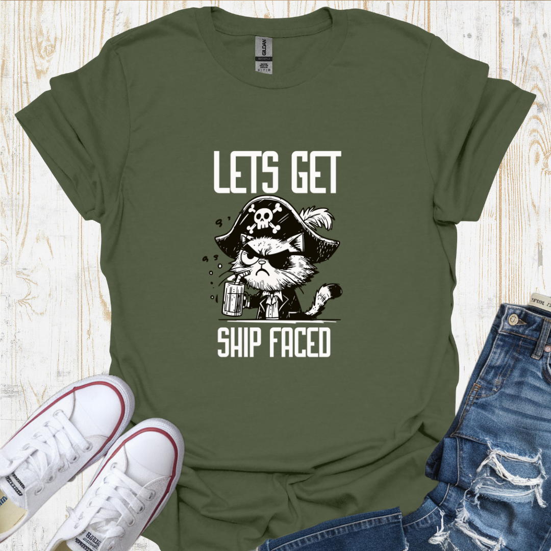 Cat Shipfaced TShirt