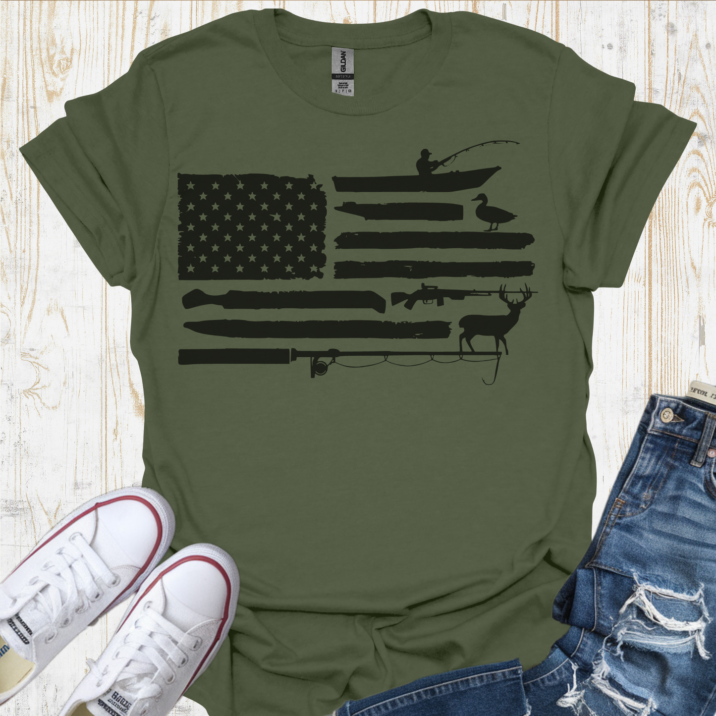 USA Flag Accessories TShirt