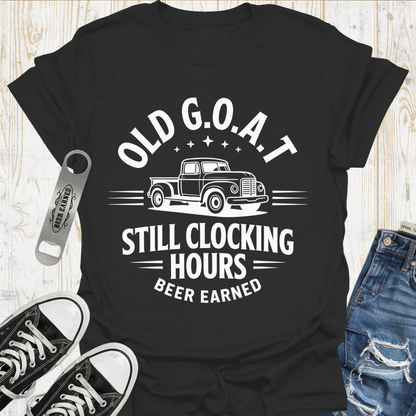 GOAT Still Clocking Hours TShirt