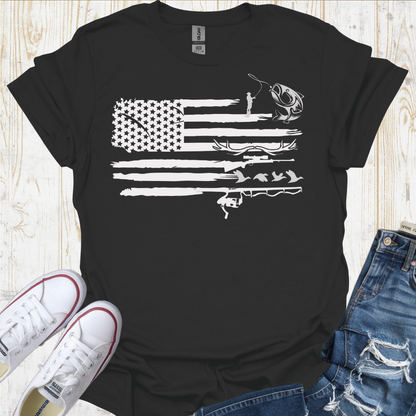 USA Flag Fish TShirt