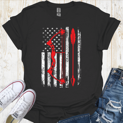 USA Flag Bow TShirt