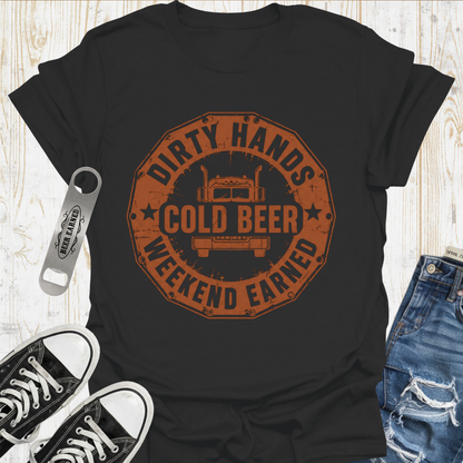 Trucker Beer Earned TShirt