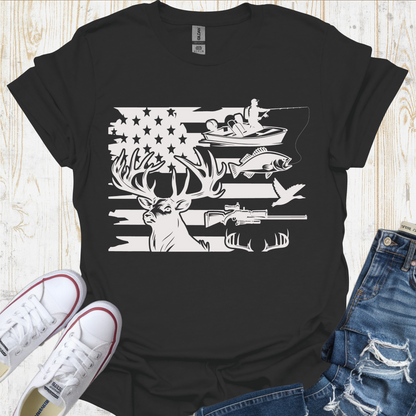 USA Flag Animals TShirt
