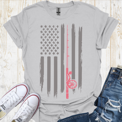 USA Flag Rod TShirt