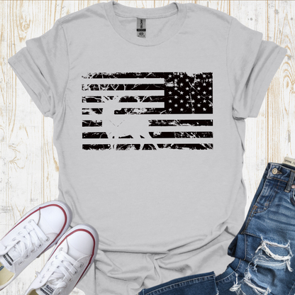 USA Flag Deer TShirt