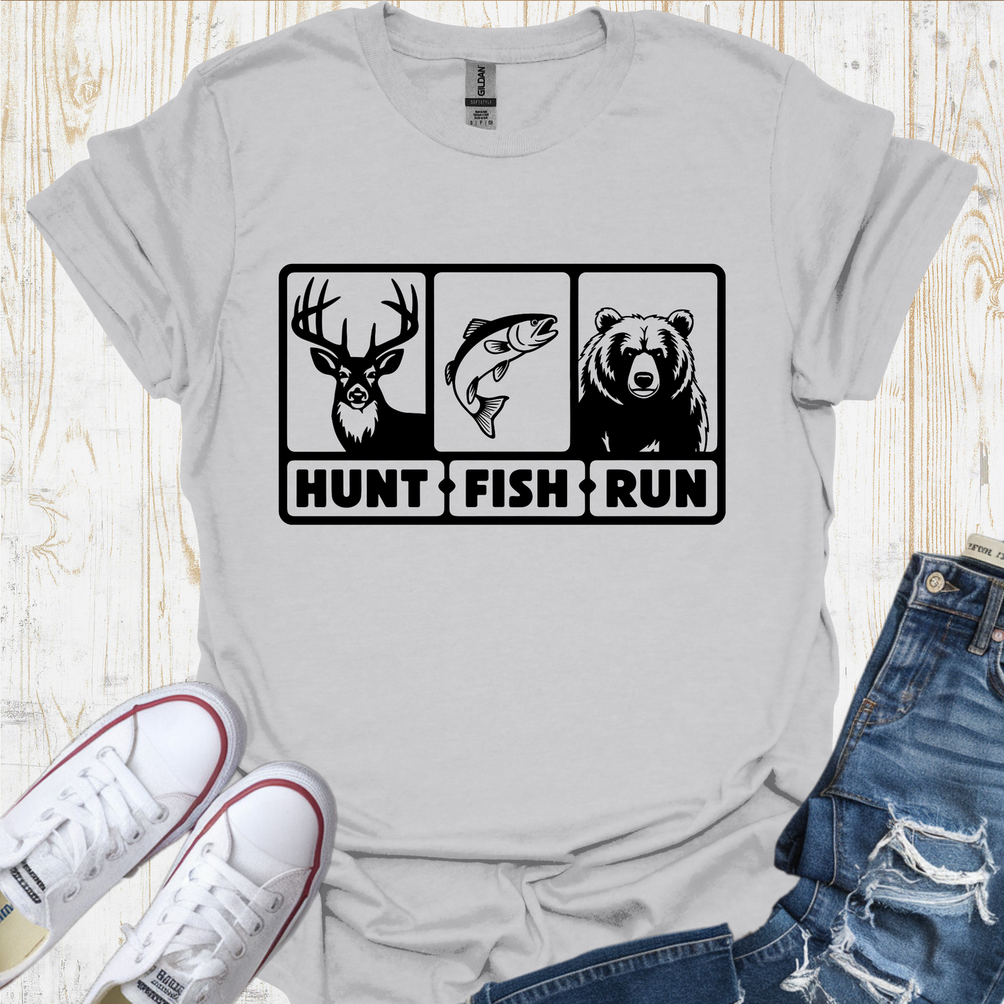 Hunt Fish Run TShirt