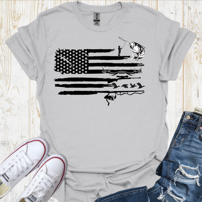 USA Flag Fish TShirt