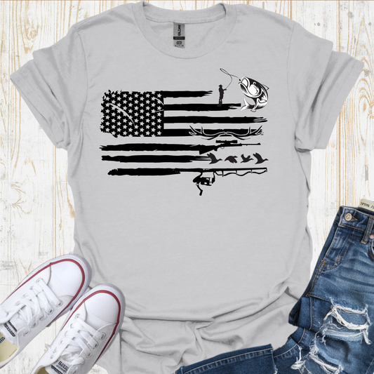 USA Flag Fish TShirt