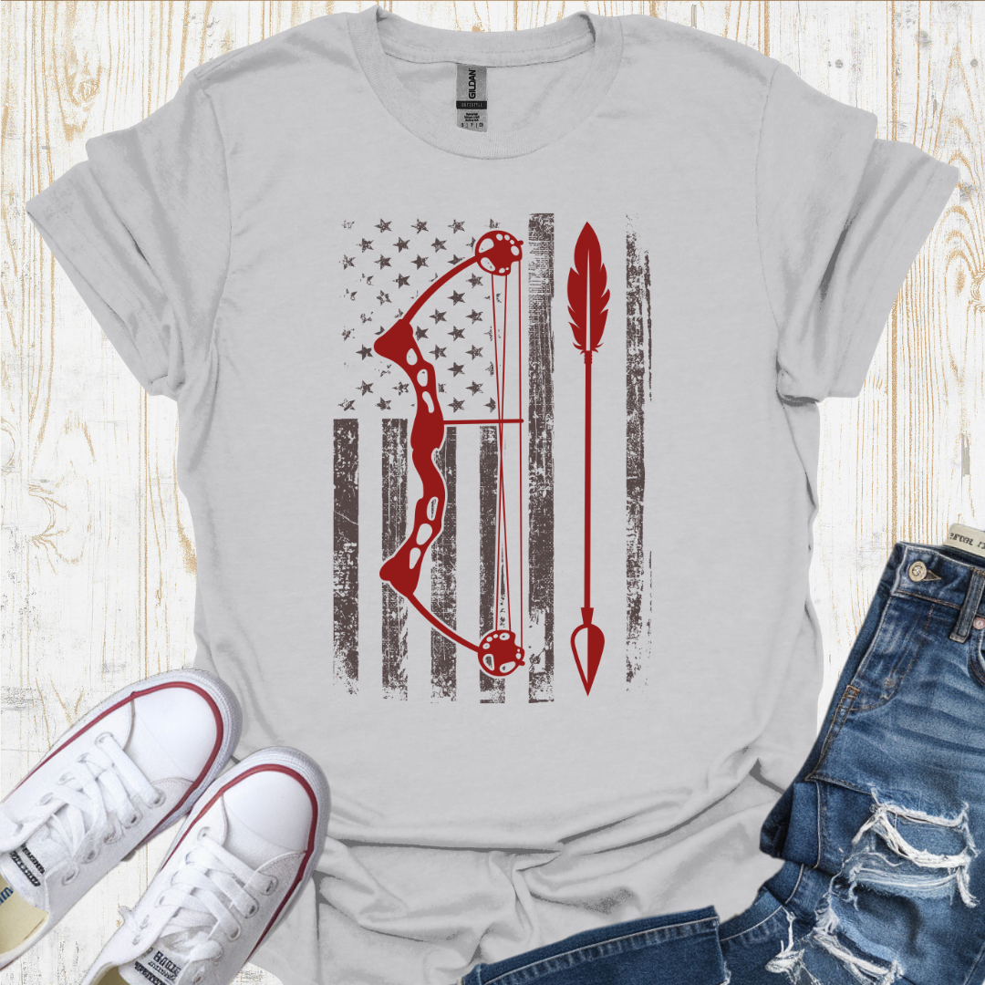 USA Flag Bow TShirt