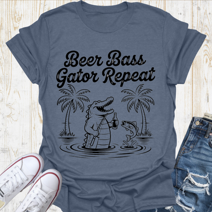 Beer Gator Repeat TShirt