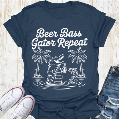 Beer Gator Repeat TShirt
