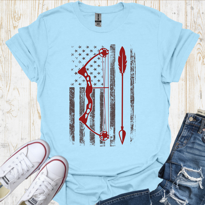 USA Flag Bow TShirt