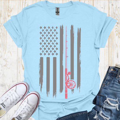 USA Flag Rod TShirt