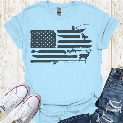 USA Flag Accessories TShirt