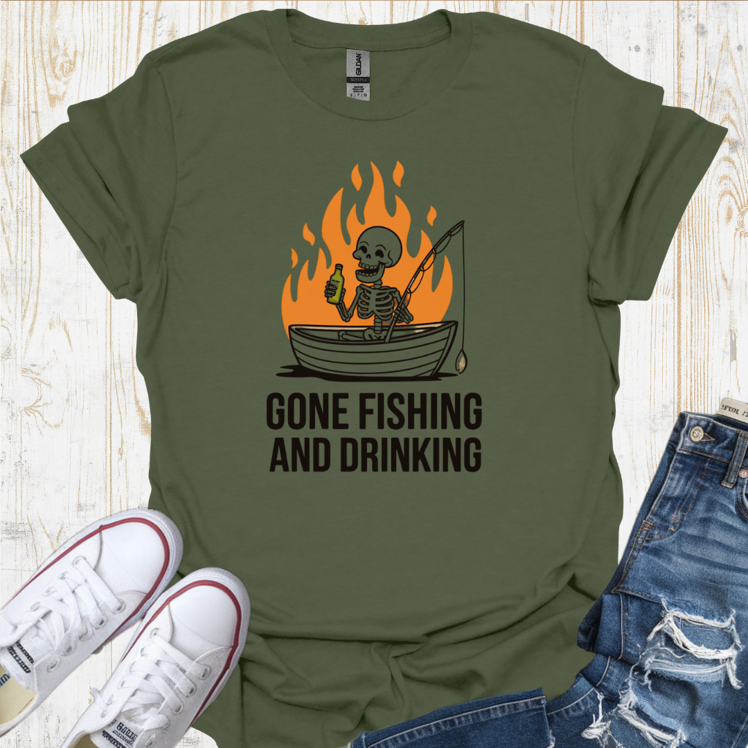 Fishing & Drinking TShirt