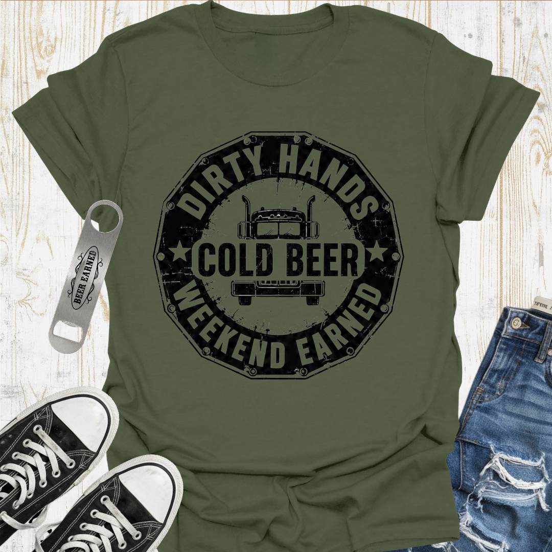 Trucker Beer Earned TShirt