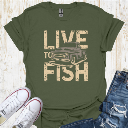 Live To Fish TShirt