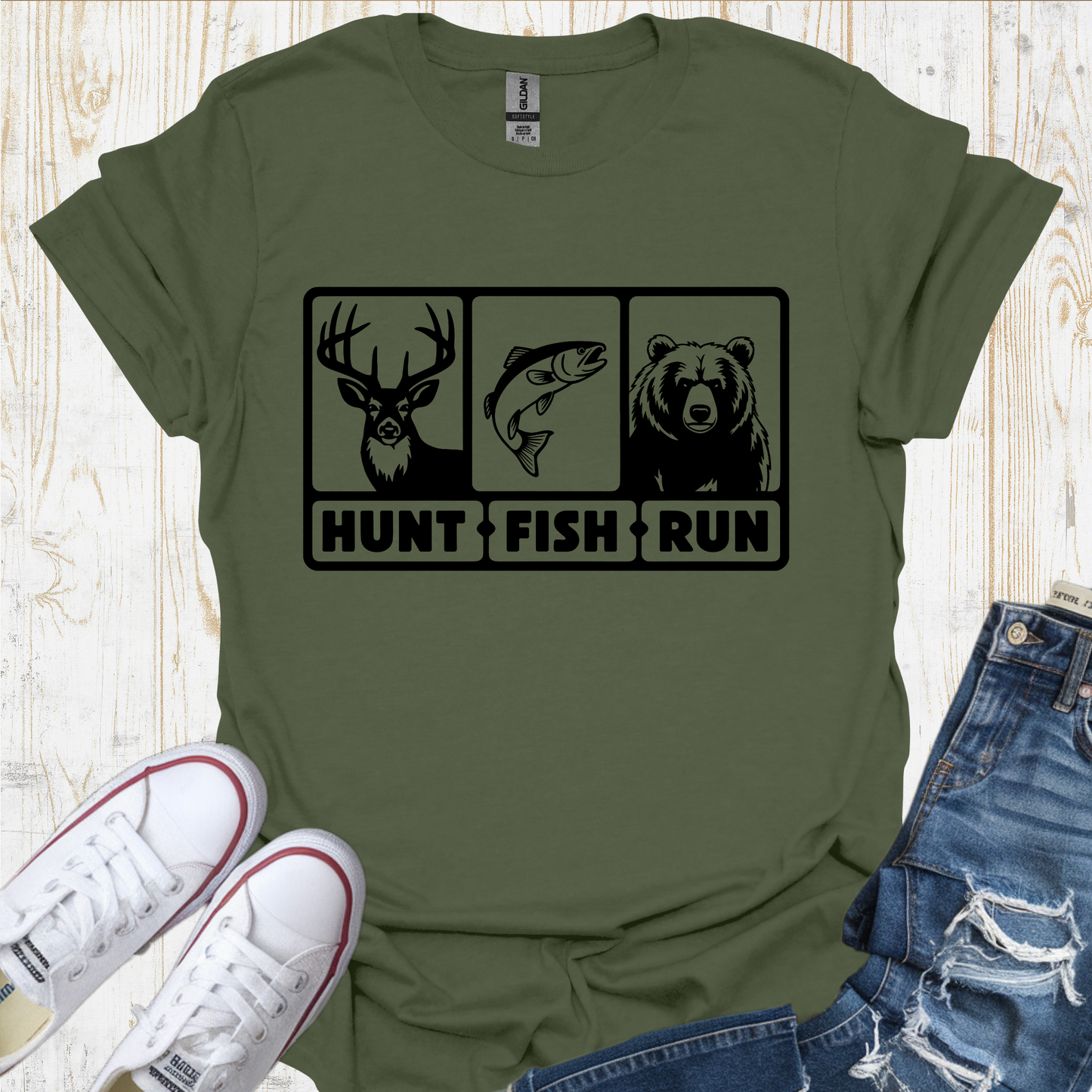 Hunt Fish Run TShirt