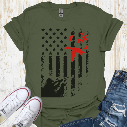 USA Flag Ducks TShirt