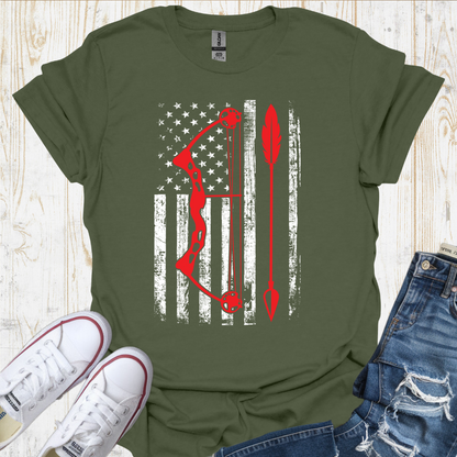 USA Flag Bow TShirt