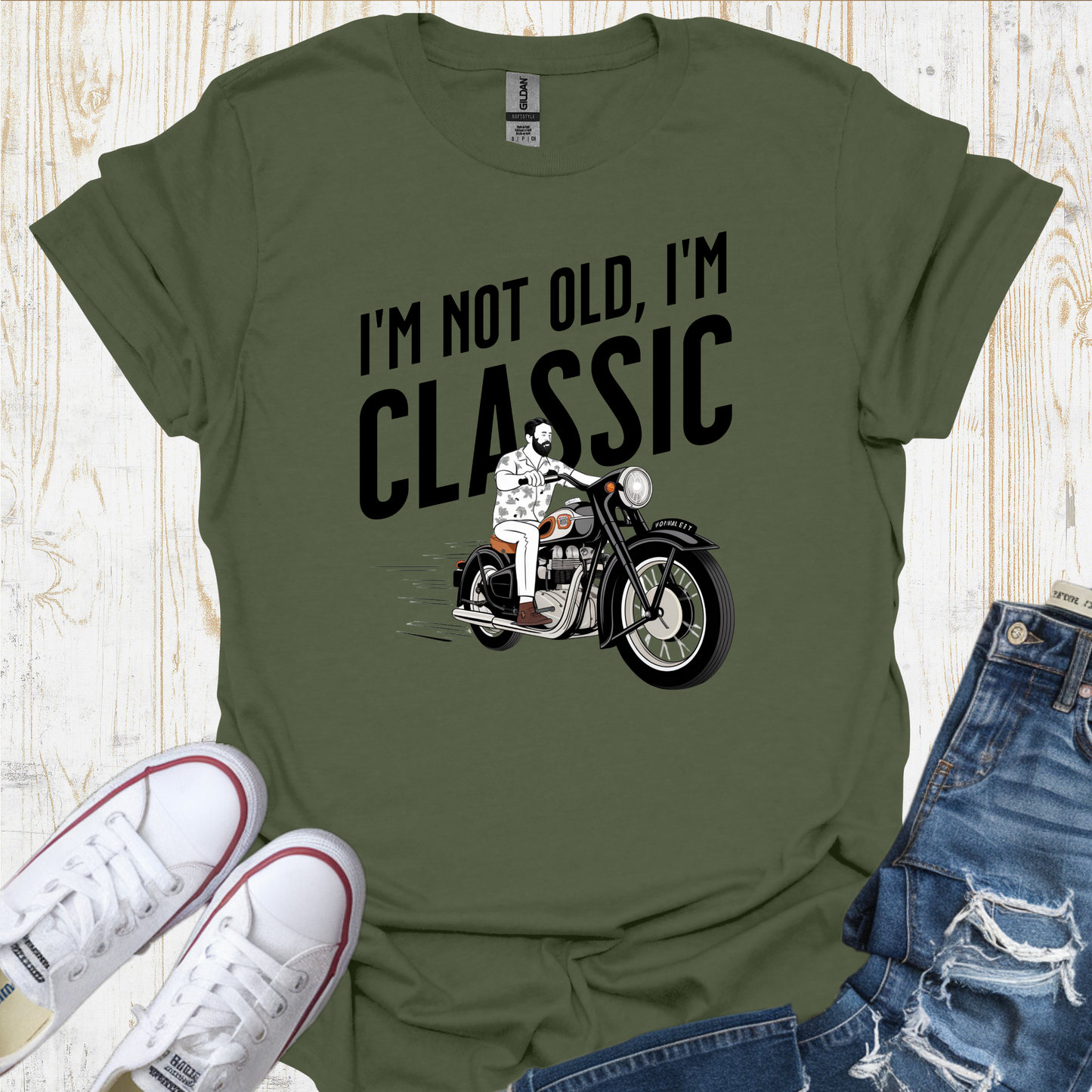 Hawaiin Shirt Bike TShirt