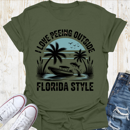 Fl Style Pee Outside TShirt