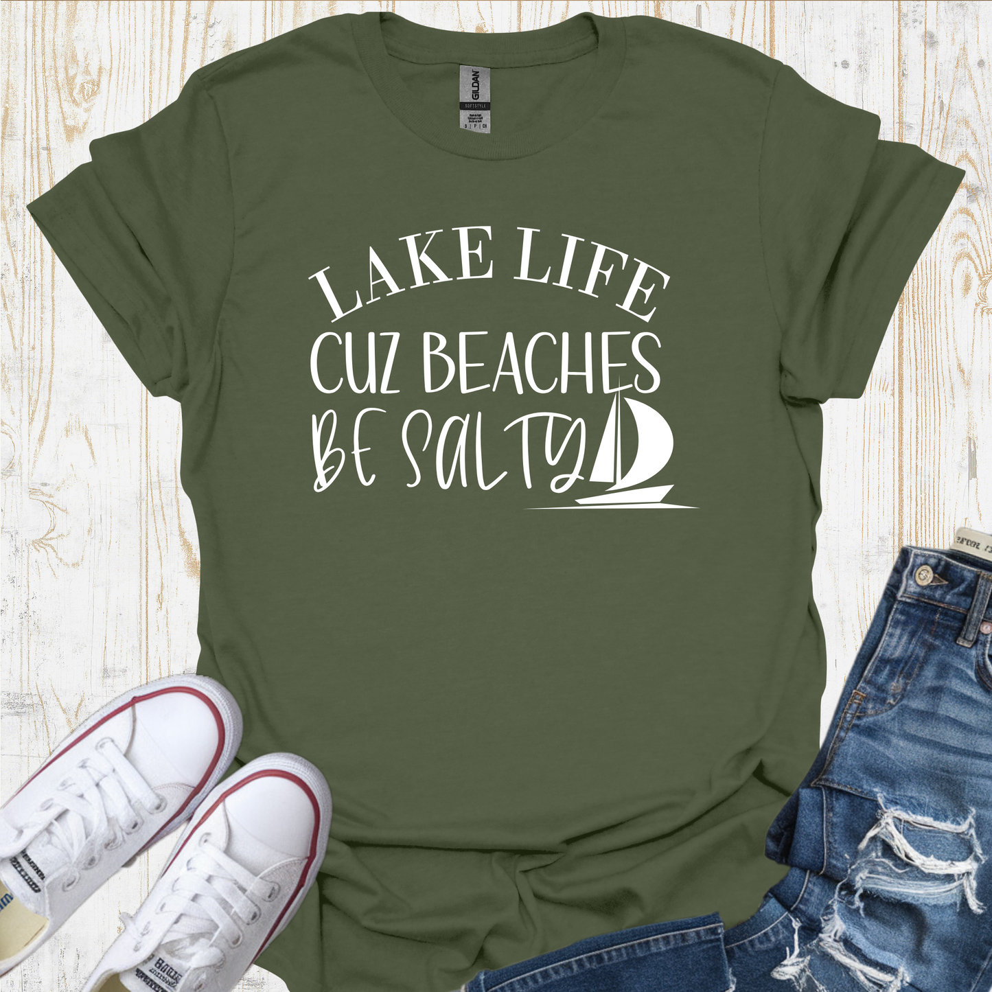 Lake Life Cuz Beaches Be Salty Yacht - U25