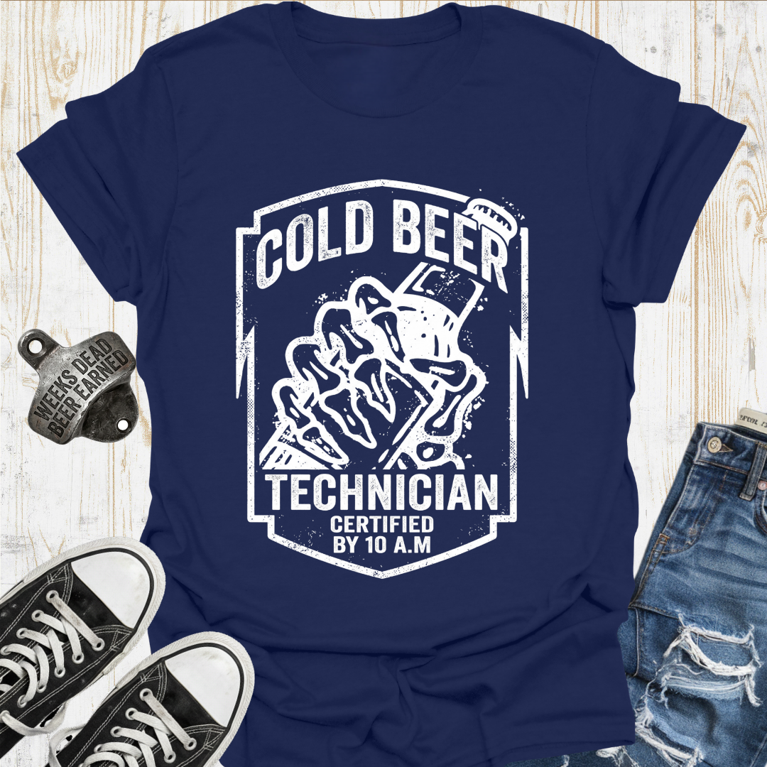 Cold Beer Tech TShirt
