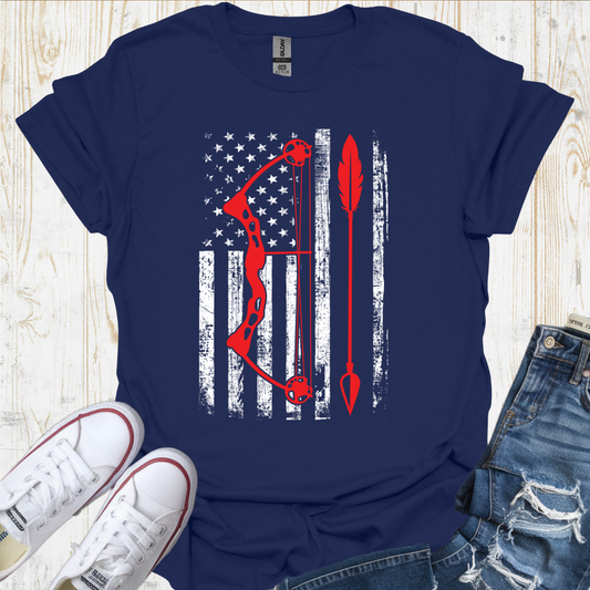 USA Flag Bow TShirt