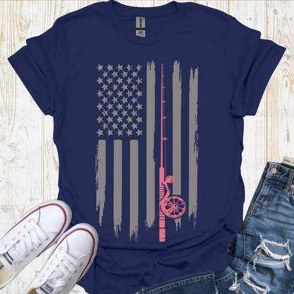 USA Flag Rod TShirt