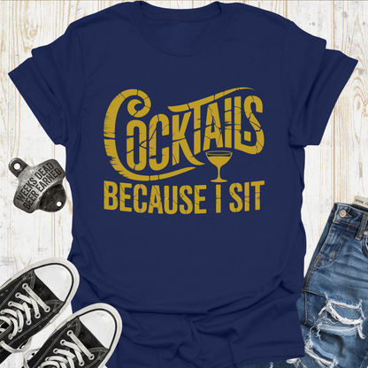 Cocktail Drinkers Sit TShirt