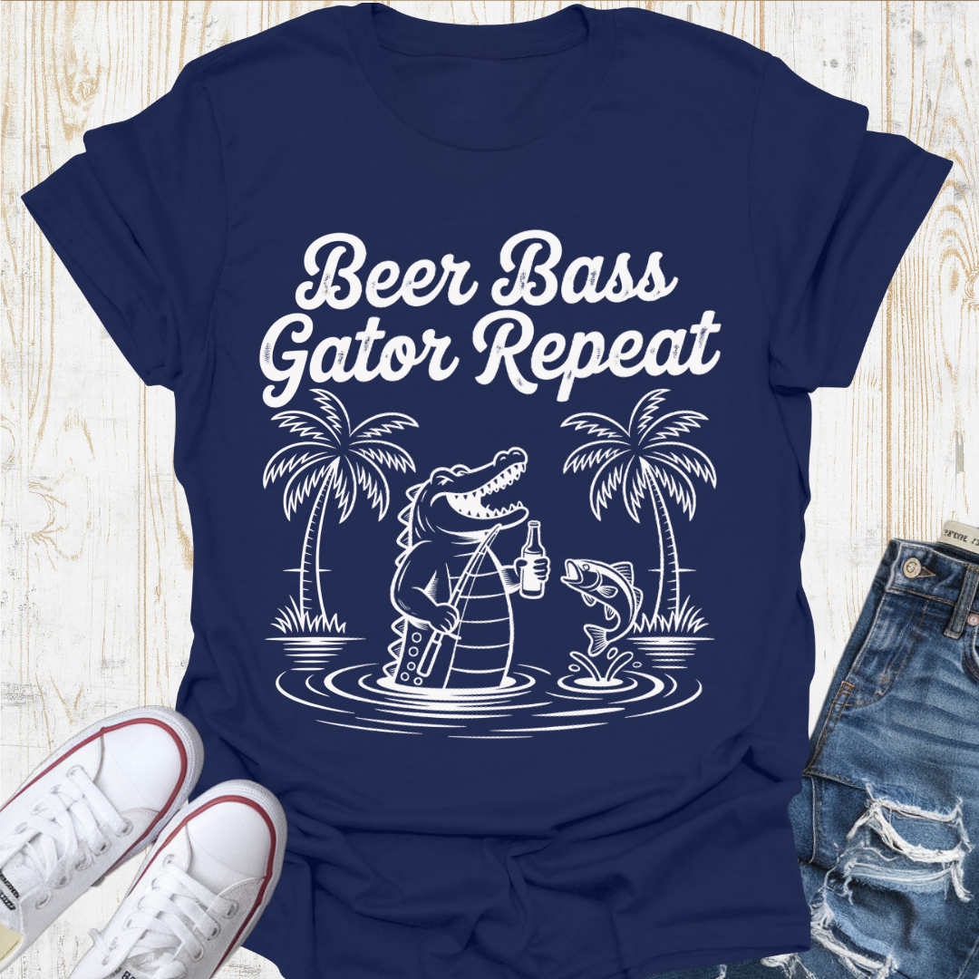 Beer Gator Repeat TShirt