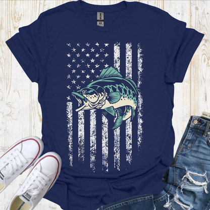 USA Flag Bass TShirt