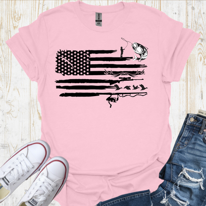 USA Flag Fish TShirt