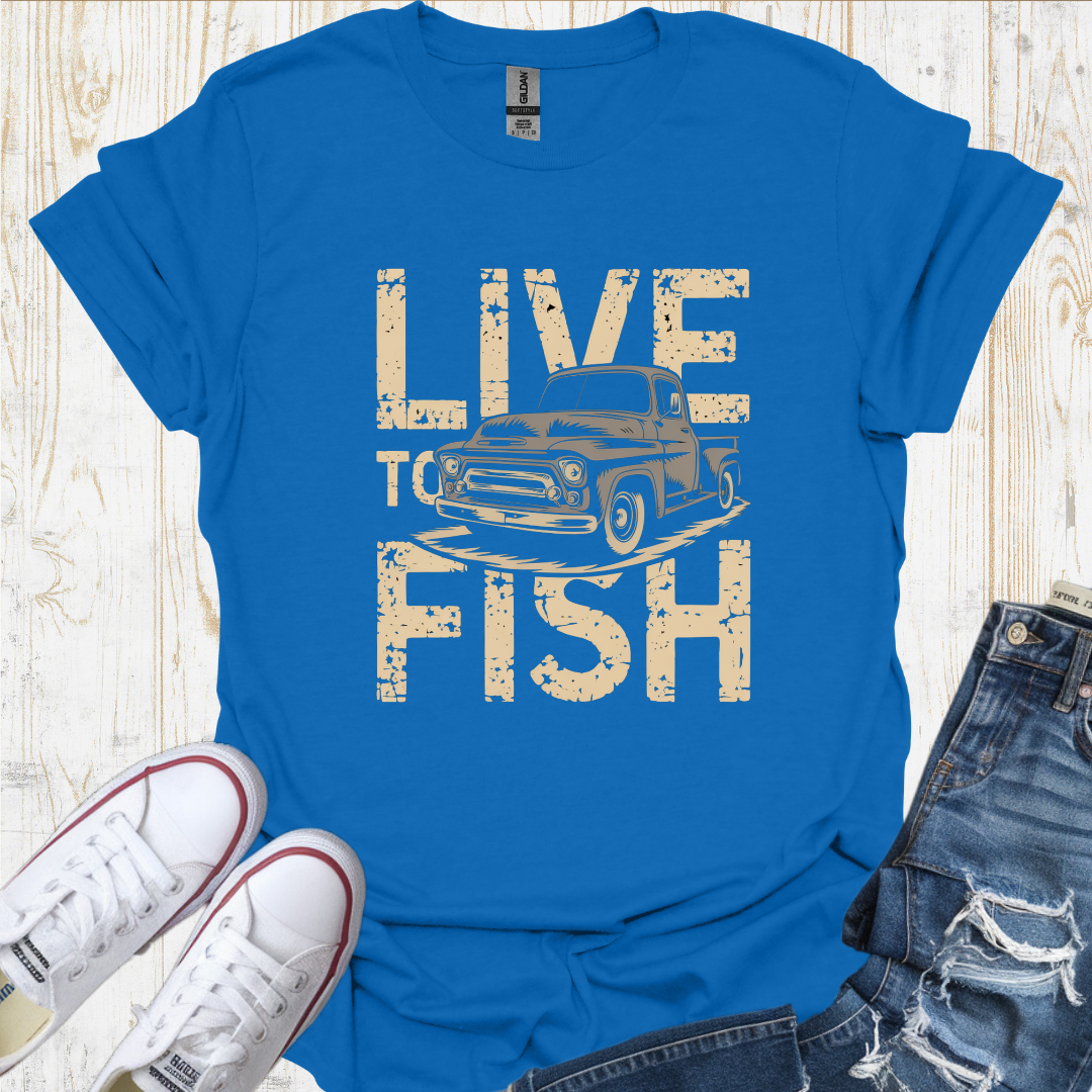 Live To Fish TShirt