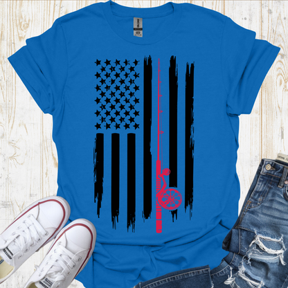 USA Flag Rod TShirt