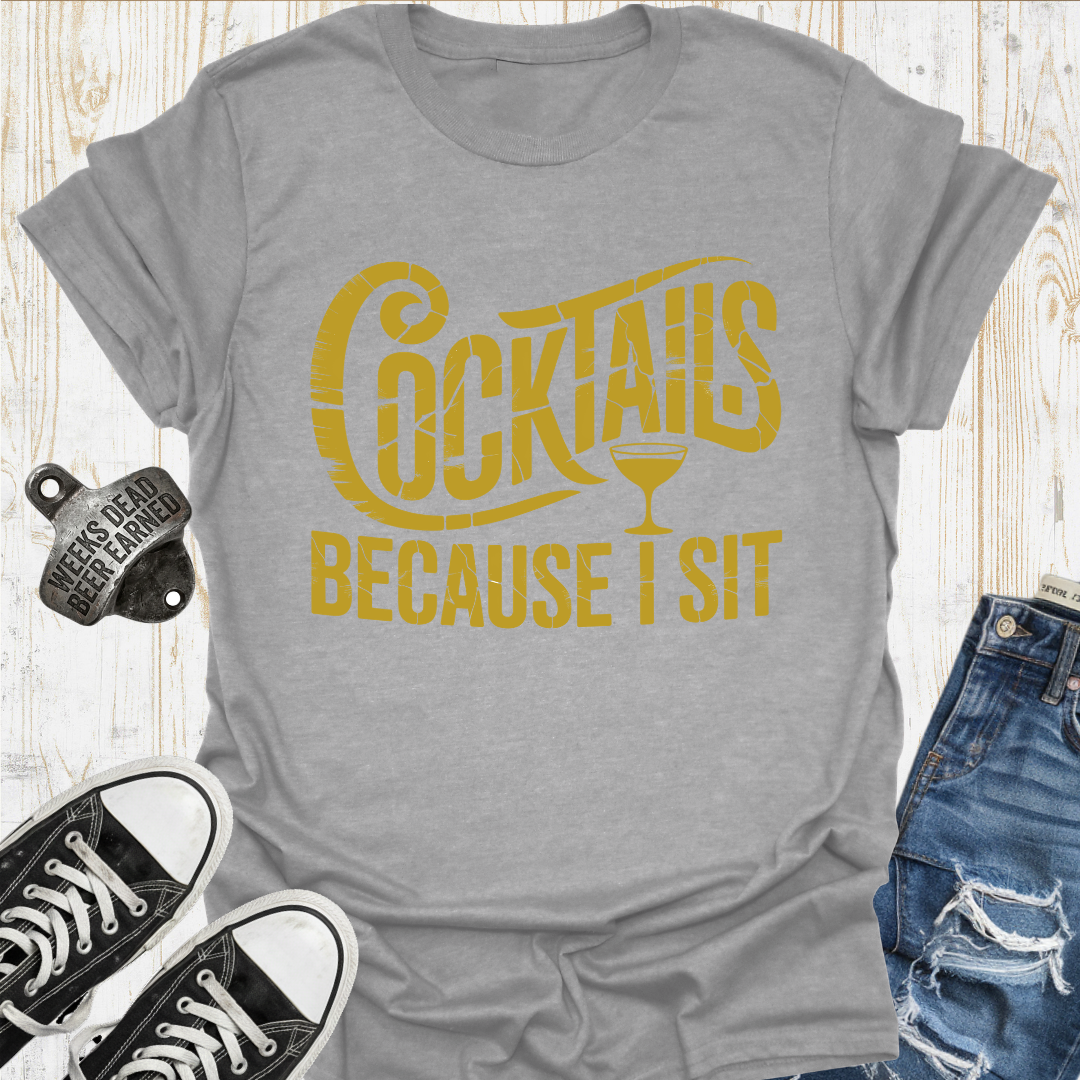 Cocktail Drinkers Sit TShirt