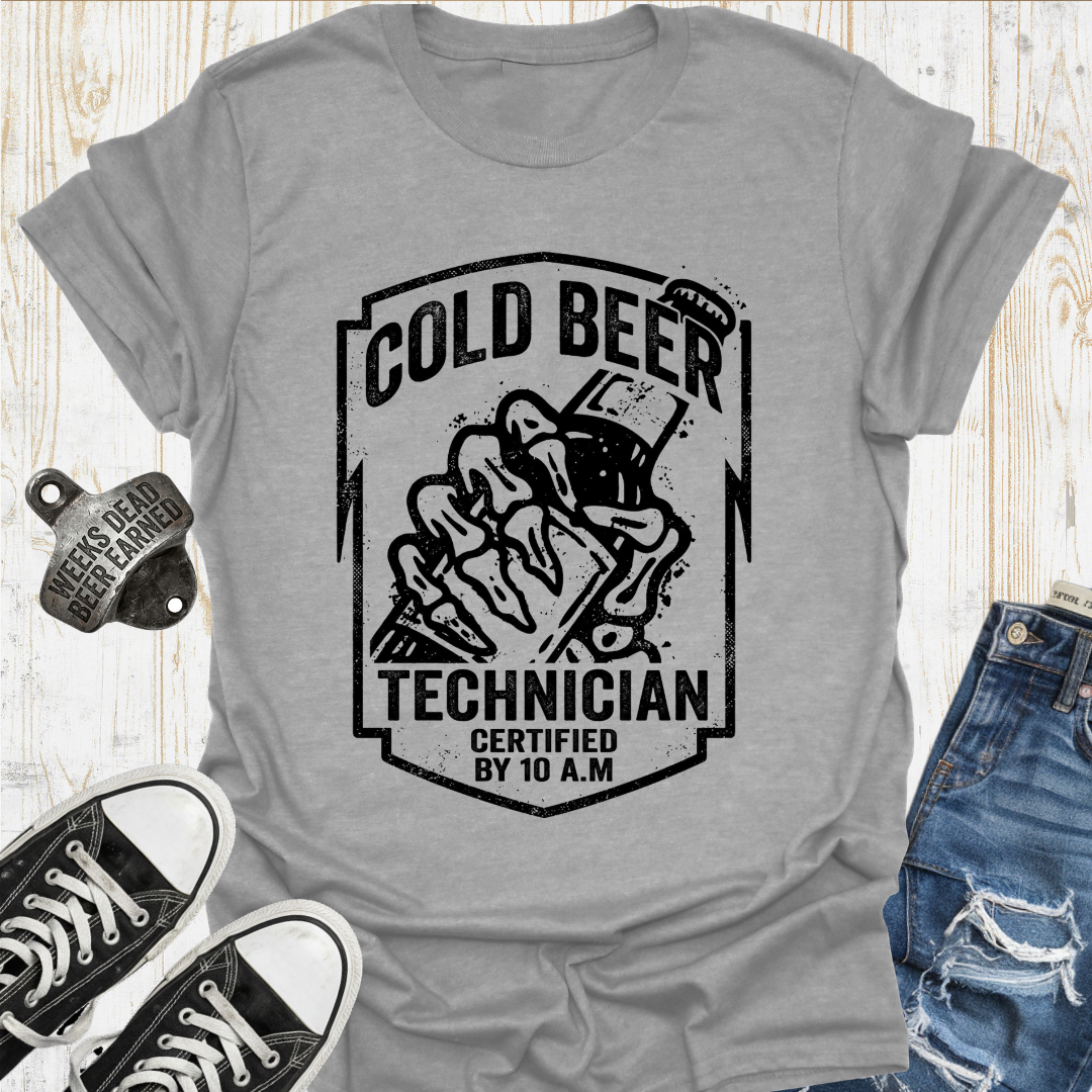 Cold Beer Tech TShirt