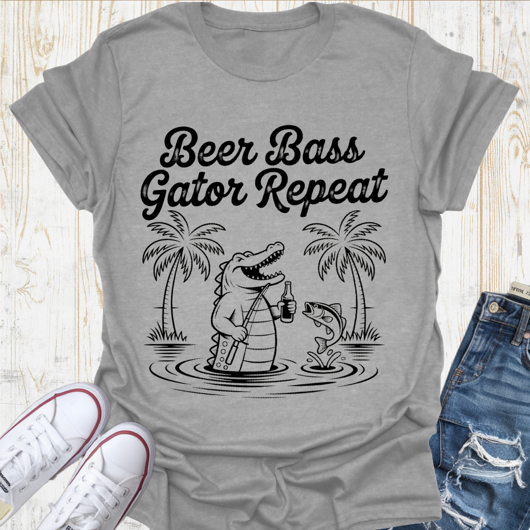 Beer Gator Repeat TShirt