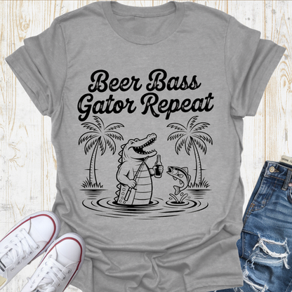 Beer Gator Repeat TShirt