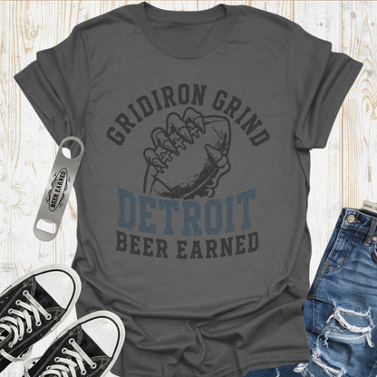 Detroit Football Beer TShirt